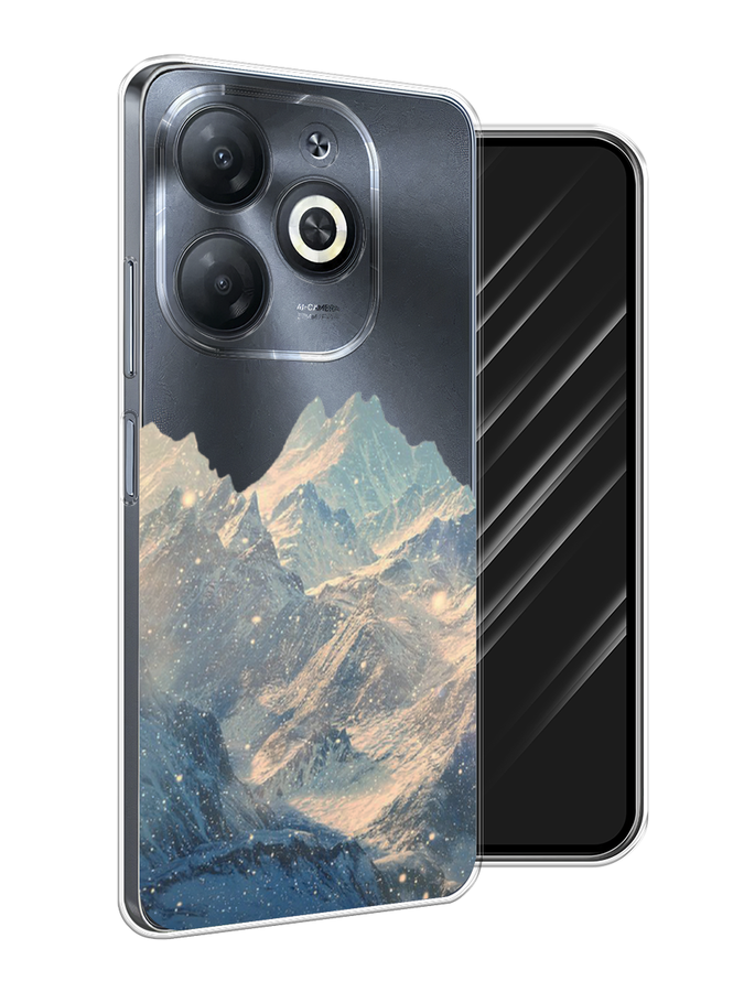 

Чехол Awog на Infinix Smart 8 "Горы арт 2", Серый, 3105150-1