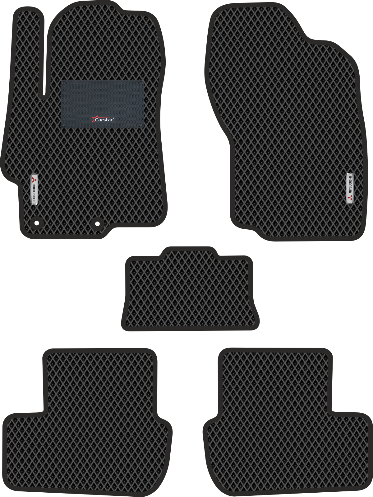 

Коврики Kupi-Kovrik EVA для Mitsubishi Lancer X (2007-2017), чёрный,подпятник,2 эмблемы