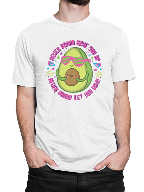 

Футболка мужская Dream Shirts Авокадо Never Gonna Give You Up AVA-6700342 белая L, Авокадо Never Gonna Give You Up AVA-6700342