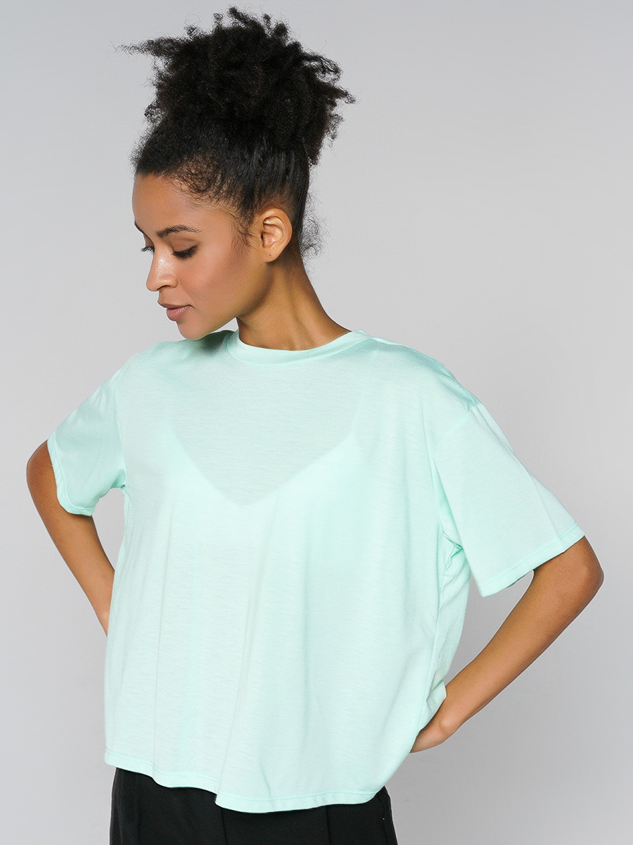 

Футболка женская ТВОЕ 84368 голубая M, 84368