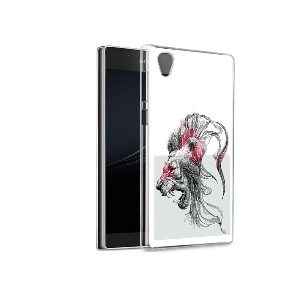 

Чехол MyPads Tocco для Sony Xperia L1 разъяренный лев (PT66853.250.576), Прозрачный, Tocco