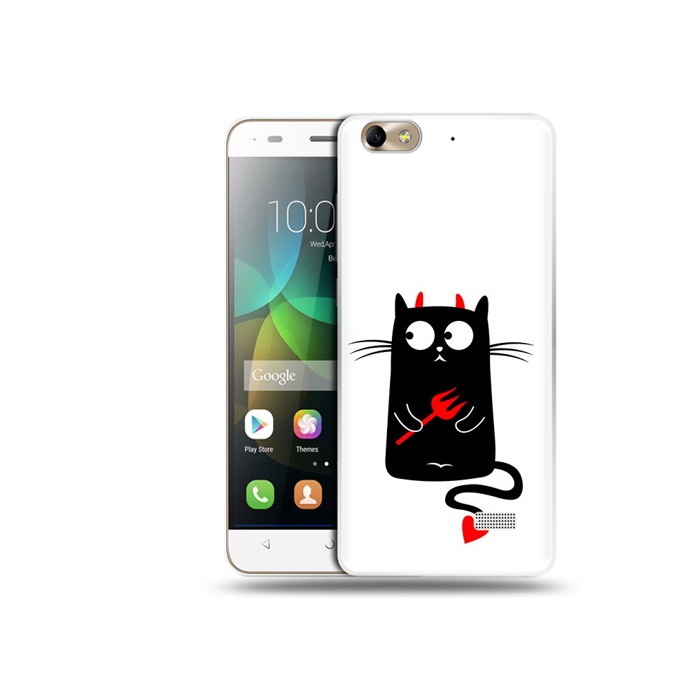 

Чехол MyPads Tocco для Honor 4C Кот демон (PT10946.43.97), Прозрачный, Tocco