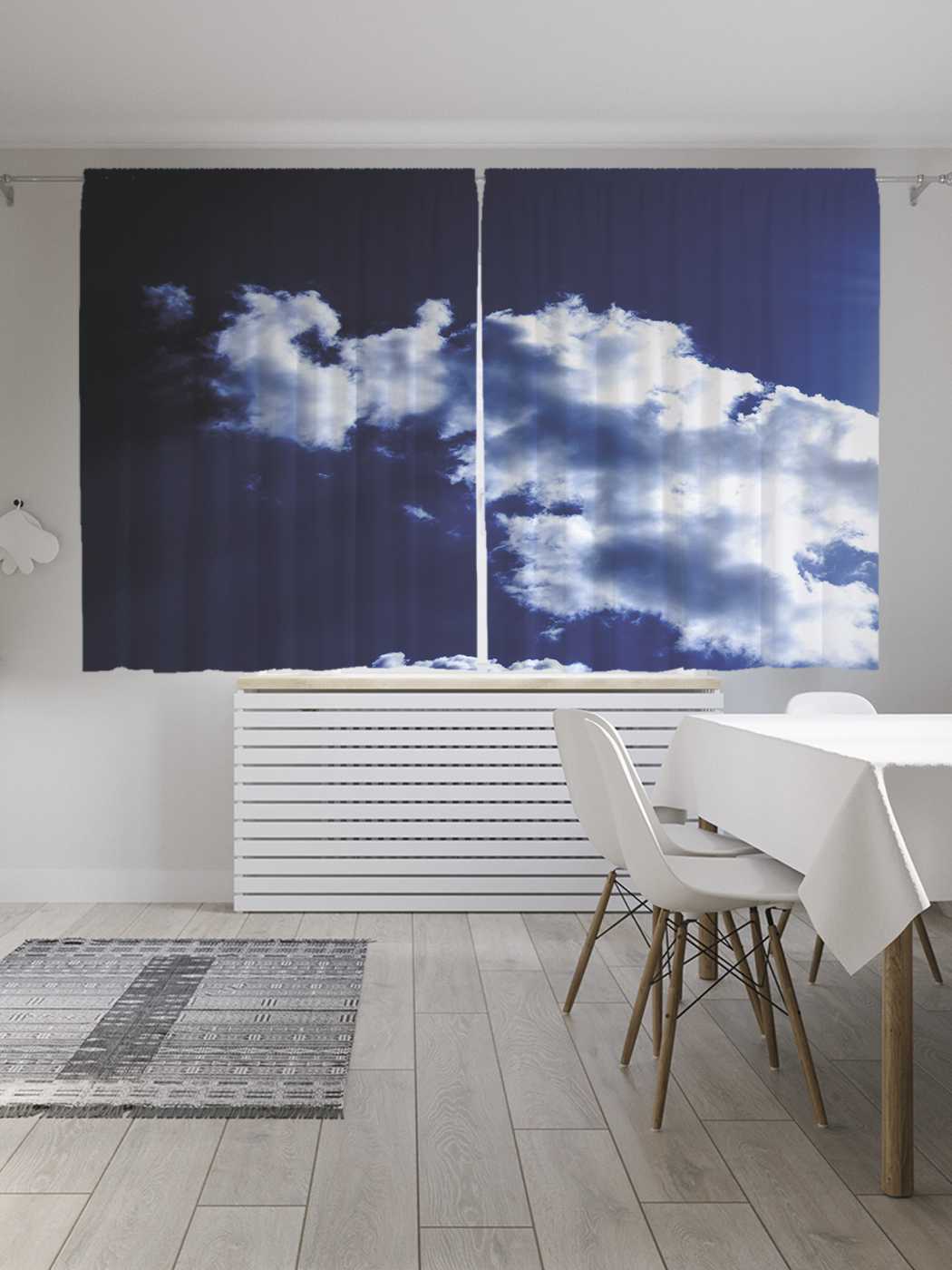 

Шторы JoyArty с фотопечатью "Отдельное облако" из сатена, 290х180 см, Отдельное облако