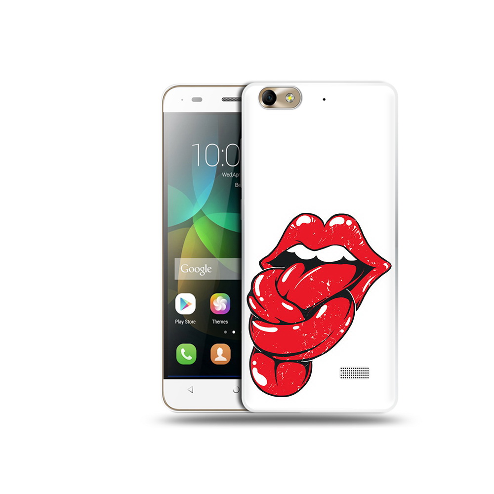 

Чехол MyPads Tocco для Honor 4C яркие губы с языком (PT10946.43.705), Прозрачный, Tocco