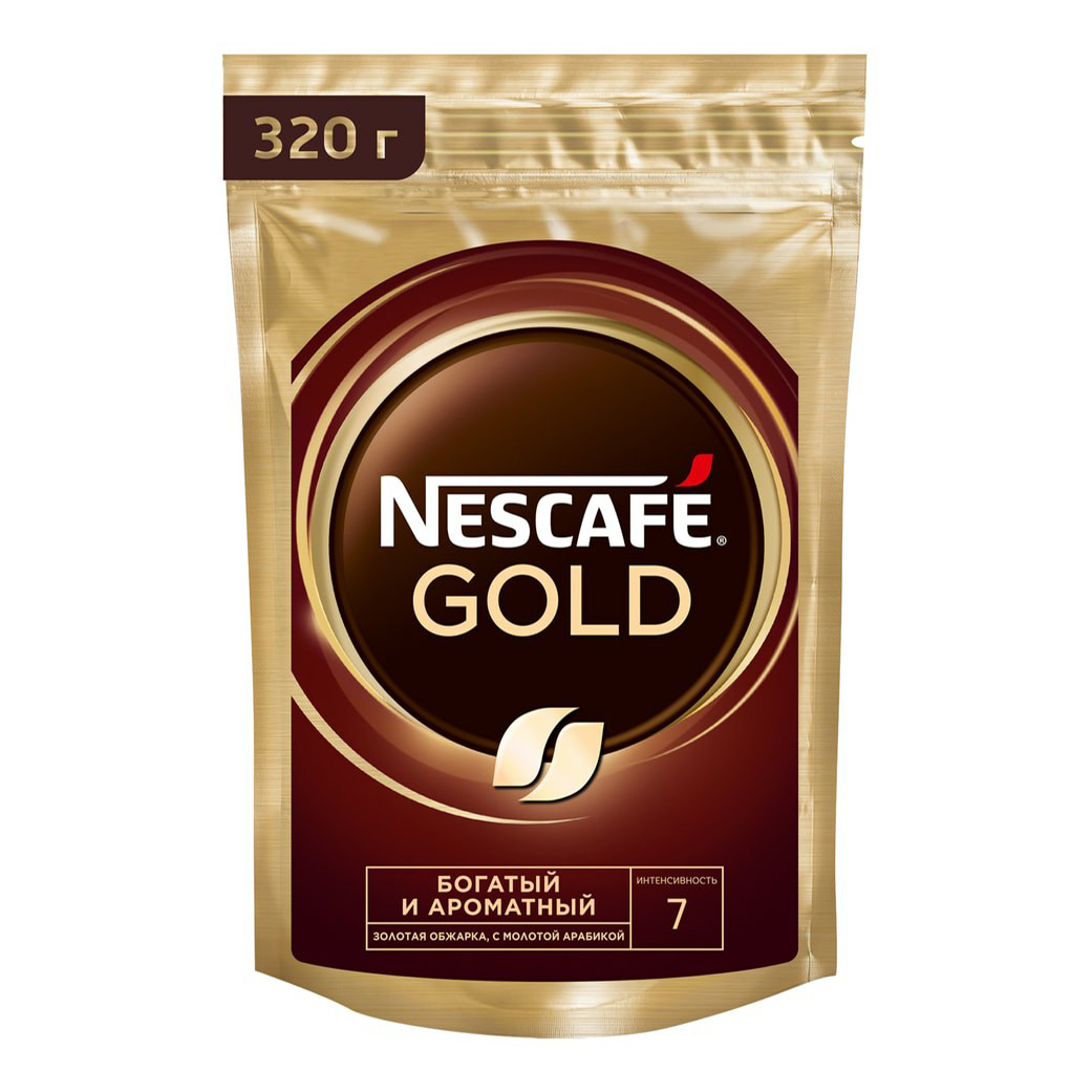 

Кофе растворимый Nescafe Gold с добавлением молотого 320 г