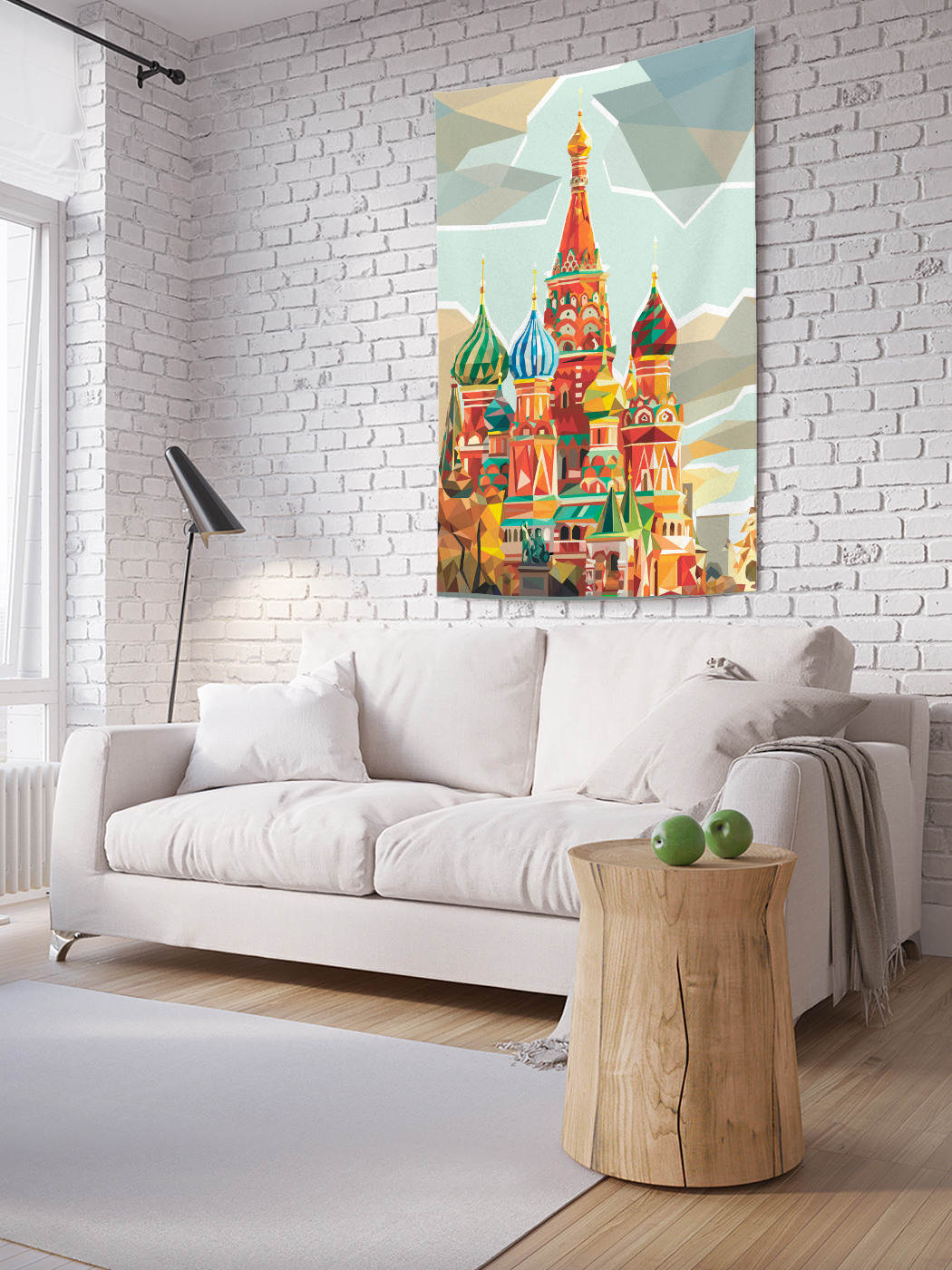 

Вертикальное фотопанно на стену JoyArty Полигональный собор 150x200 см, Полигональный собор