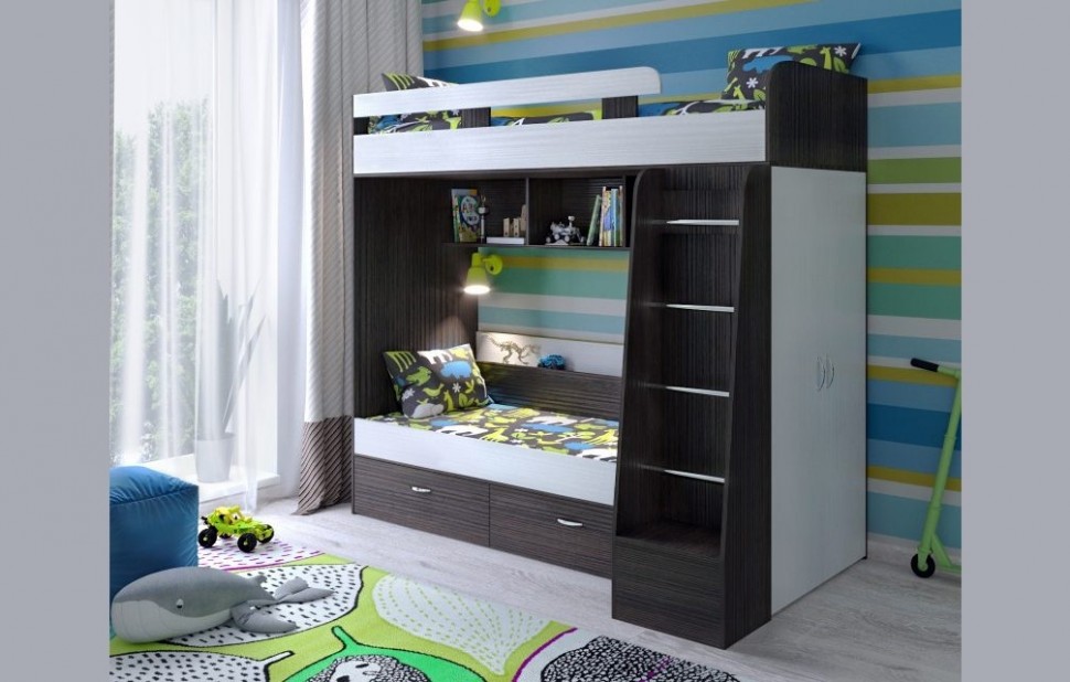 

Ярофф Двухъярусная кровать Юниор 6, Двухъярусная кровать Юниор 6