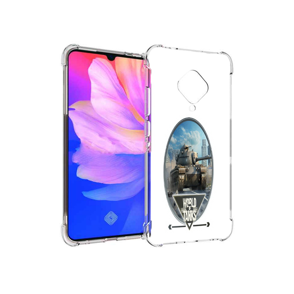 

Чехол MyPads Tocco для Vivo V17 игра с танками (PT147343.378.375), Прозрачный, Tocco