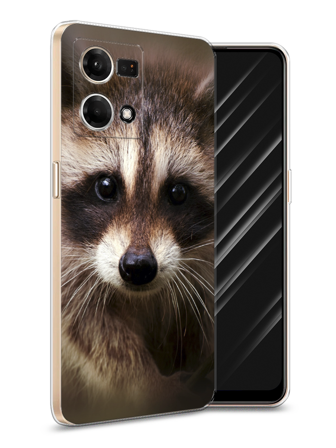 

Чехол Awog на Oppo Reno 8 4G "Енот", Коричневый, 2511450-1