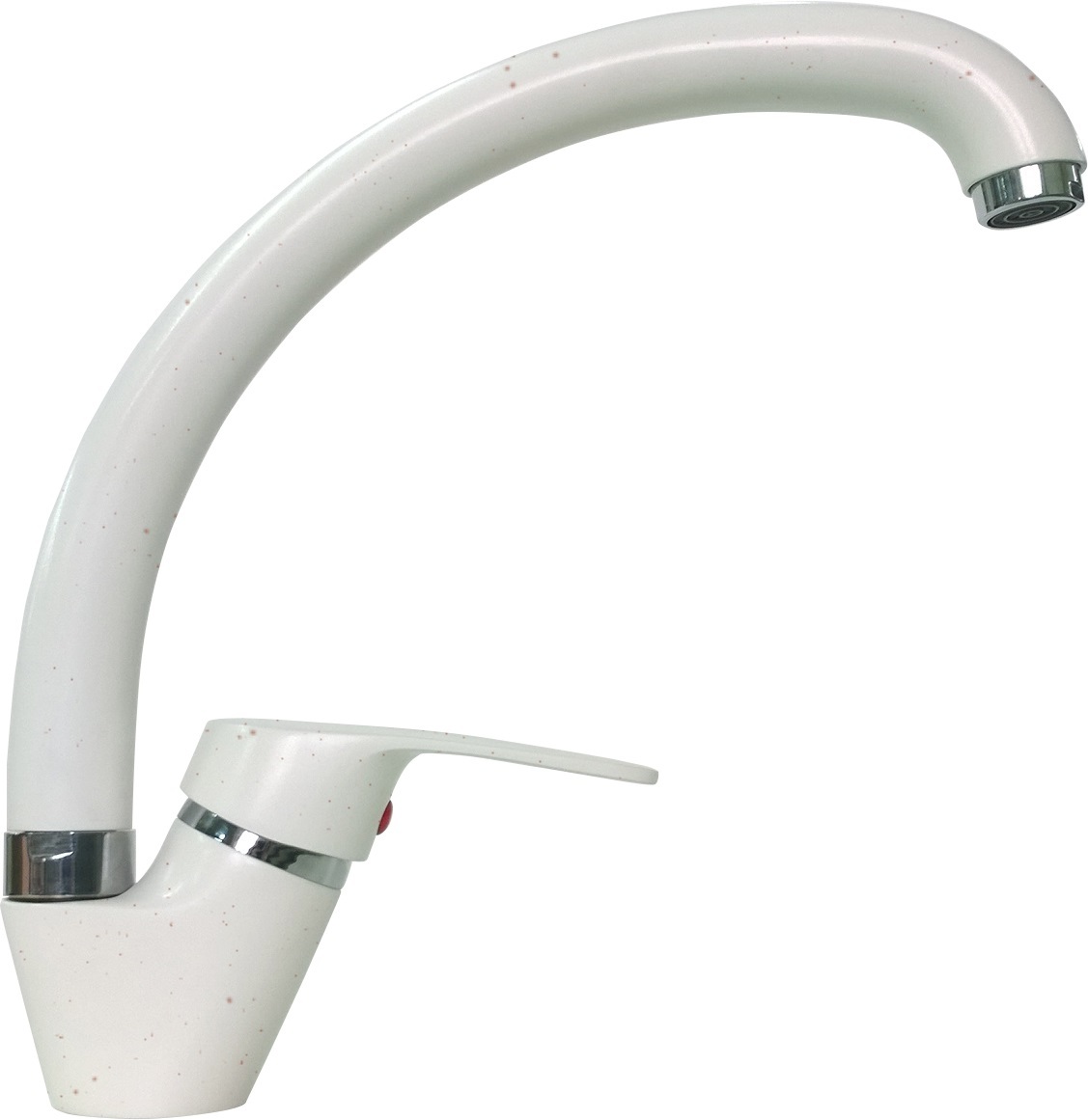 

Смеситель для кухни Gerdamix SKS2 короткий однорычажный белый