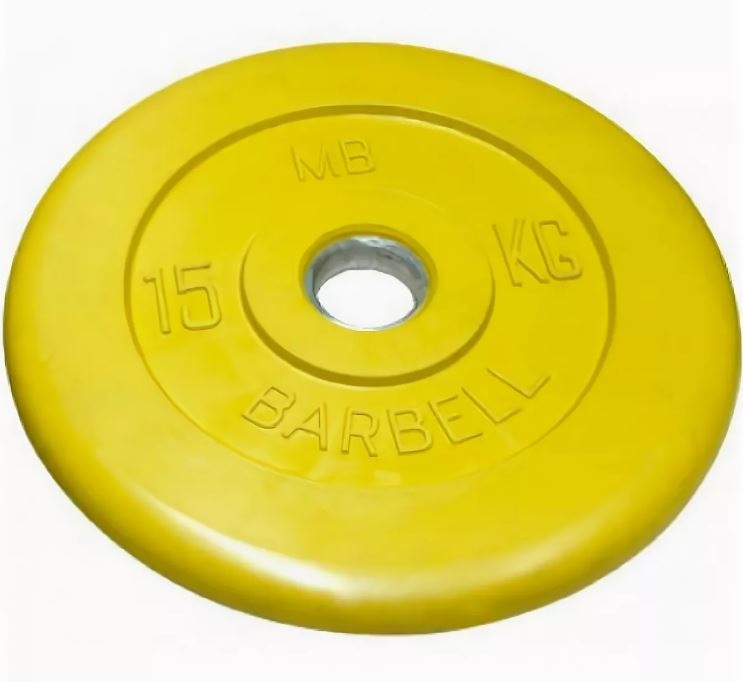 фото Диск для штанги mb barbell стандарт 15 кг, 51 мм