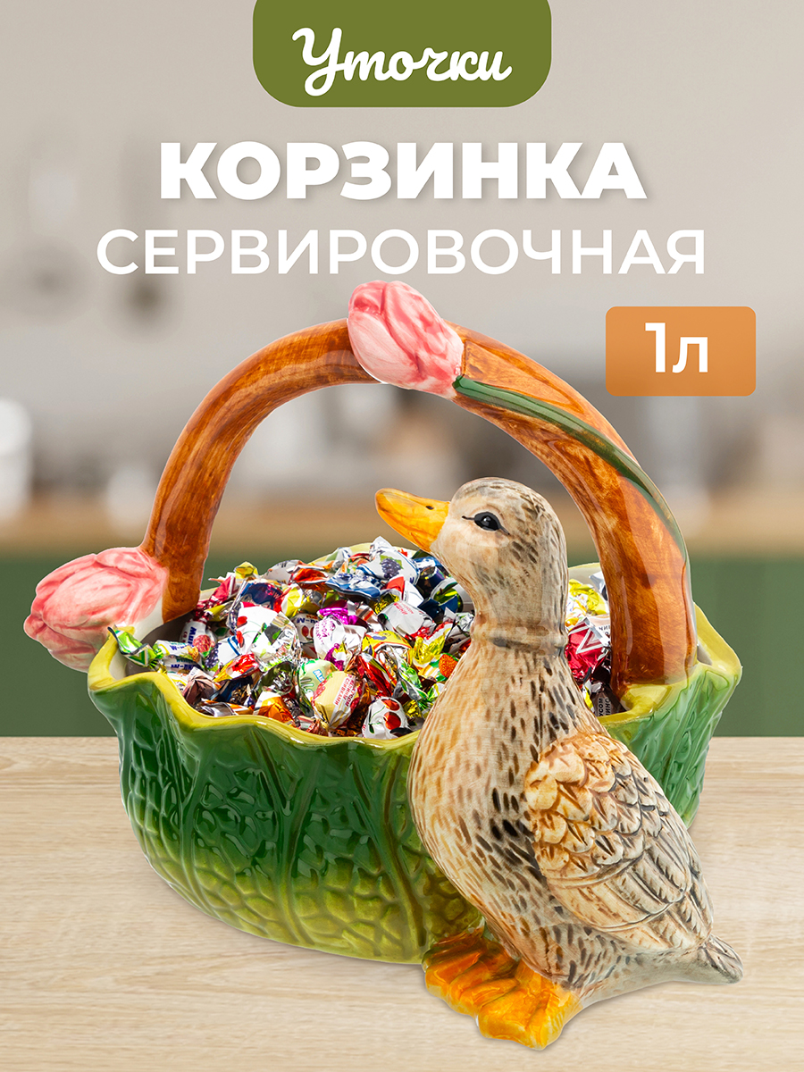 

Блюдо 1 л Elan Gallery Уточка, 24,2х19х18,3 см