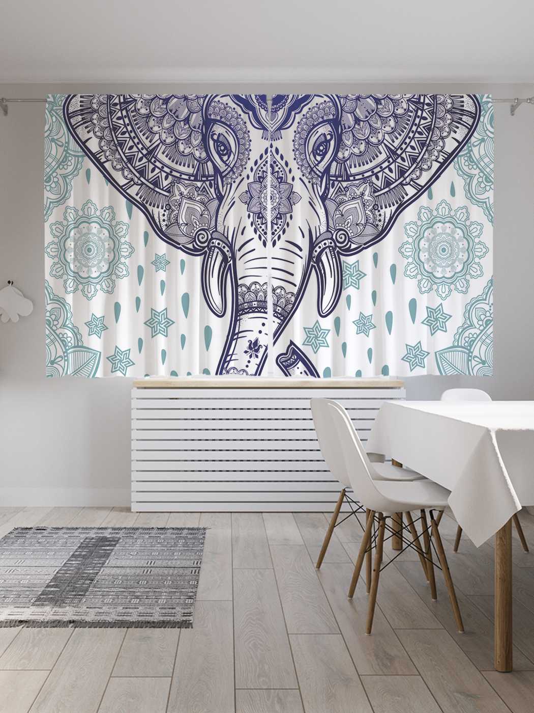 

Шторы JoyArty с фотопечатью "Слон Ганеша" из сатена, 290х180 см, Слон Ганеша