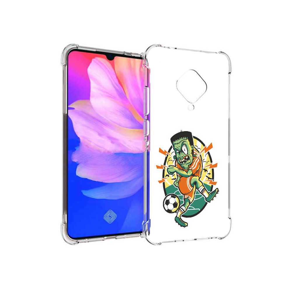

Чехол MyPads Tocco для Vivo V17 зомби футболист (PT147343.378.368), Прозрачный, Tocco