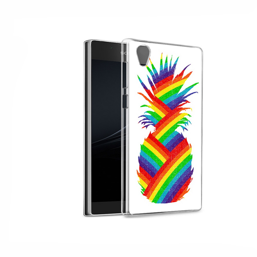 

Чехол MyPads Tocco для Sony Xperia L1 радужный ананас (PT66853.250.566), Прозрачный, Tocco