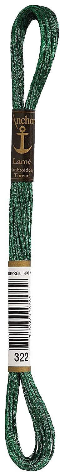 

Нитки мулине Anchor Lame 4180000-00320 8 м зеленый