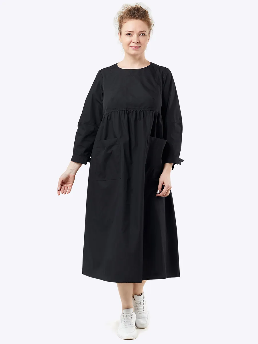 

Платье женское Xlady 77220201 черное 62 RU, 77220201