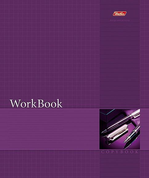 

Тетрадь 96л клетка, А5, Hatber, WorkBook Фиолетовая