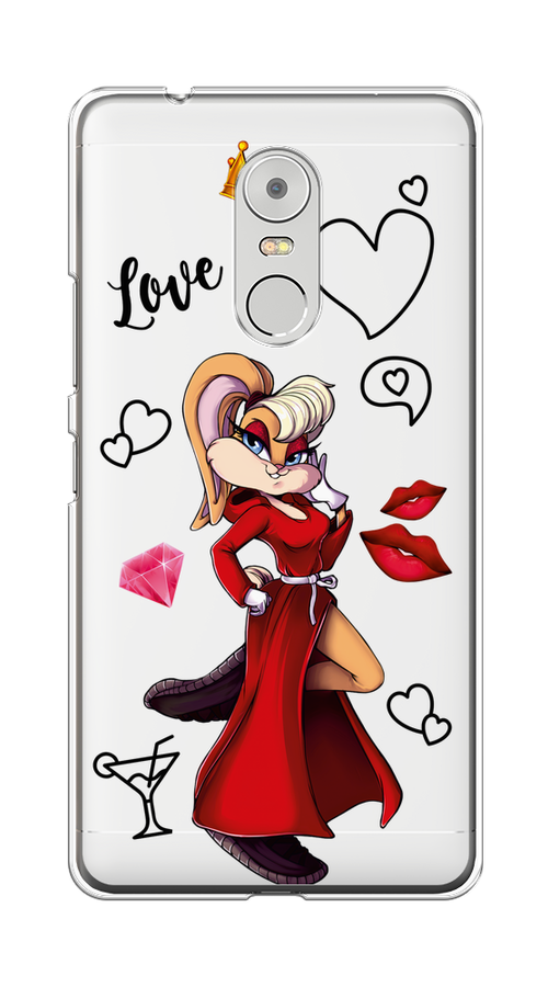 

Чехол на Lenovo K6 Note "Rich Lola Bunny", Красный;бежевый;оранжевый, 112250-6