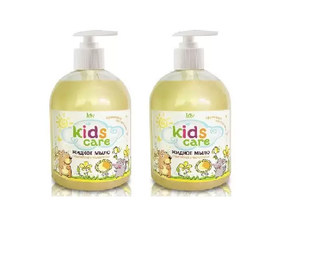 Детское жидкое мыло Iris Kids Care, Календулой и чистотелом, 500 мл, 2 шт