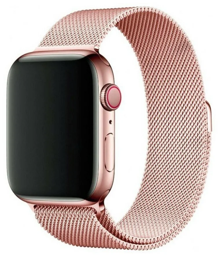 

Ремешок Guardi Milanese Loop для Apple Watch 38/40 мм миланское плетение, розовый
