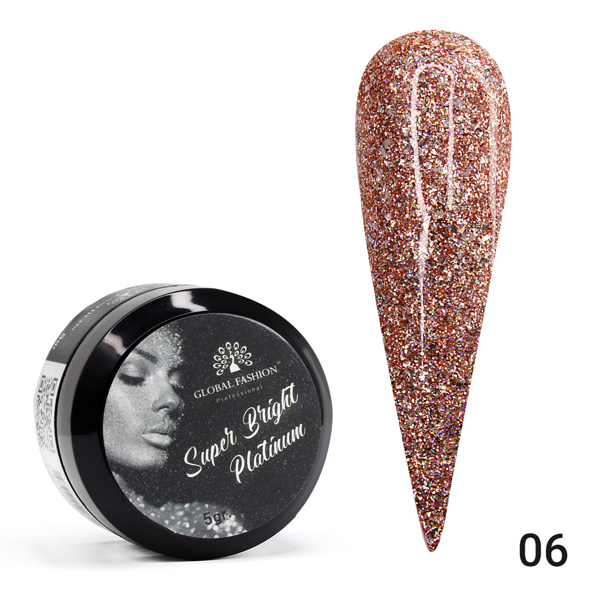 фото Гель краска super bright platinum, 5 гр 06 global fashion