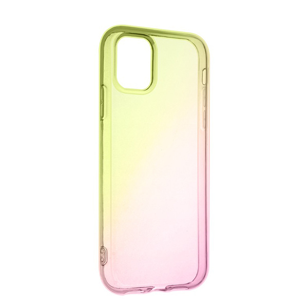 фото Чехол для iphone 11 pro max rainbow 2 желто-розовый nobrand