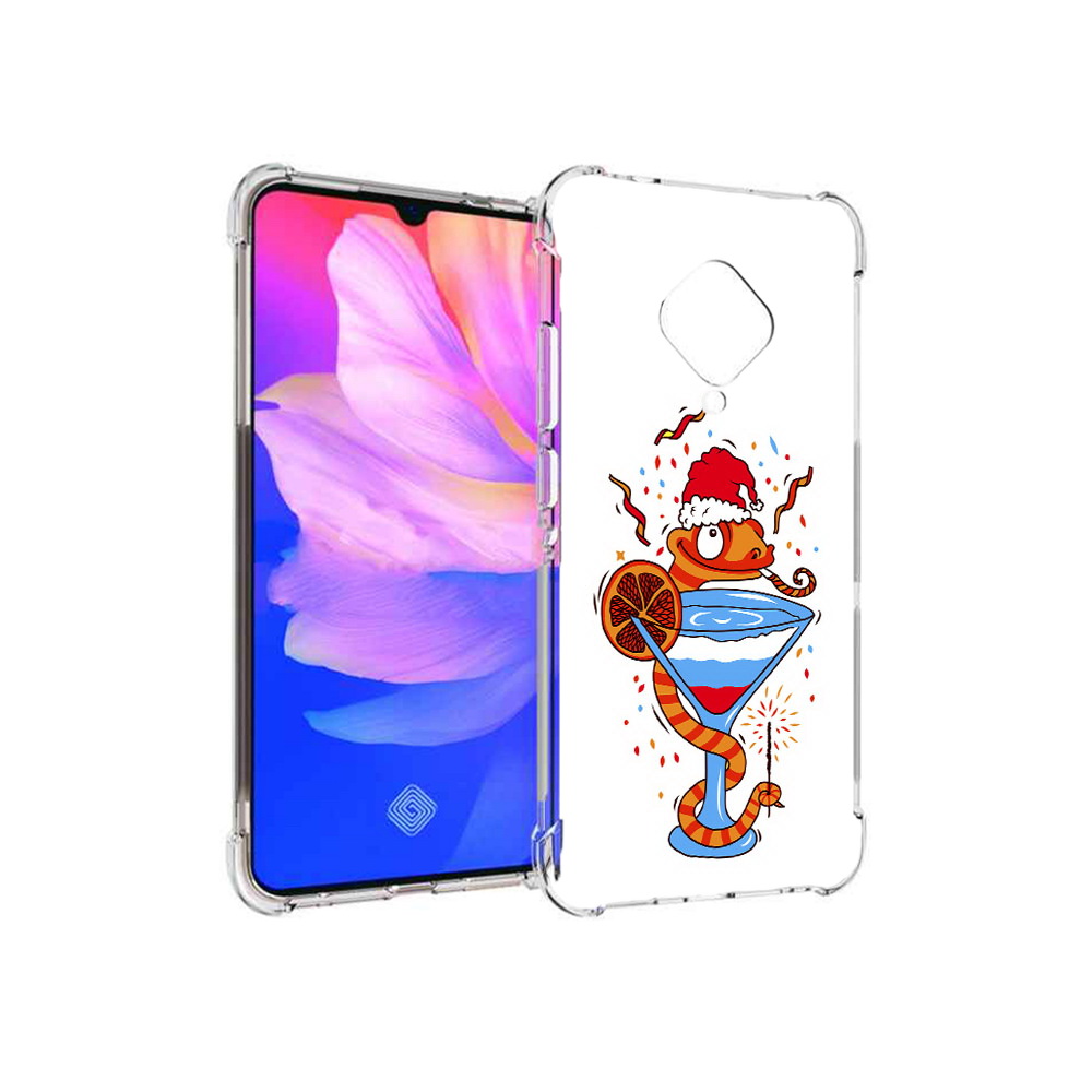 

Чехол MyPads Tocco для Vivo V17 змейка (PT147343.378.364), Прозрачный, Tocco