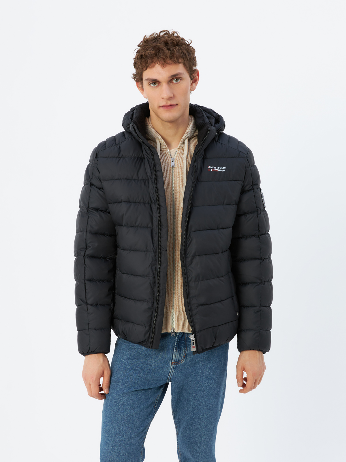 

Куртка мужская NortFolk 9013SM3523 черная 50 RU, Черный, 9013SM3523