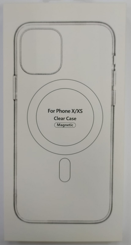 

Накладка для iPhone X/XS силикон MagSafe Clear Case, Прозрачный