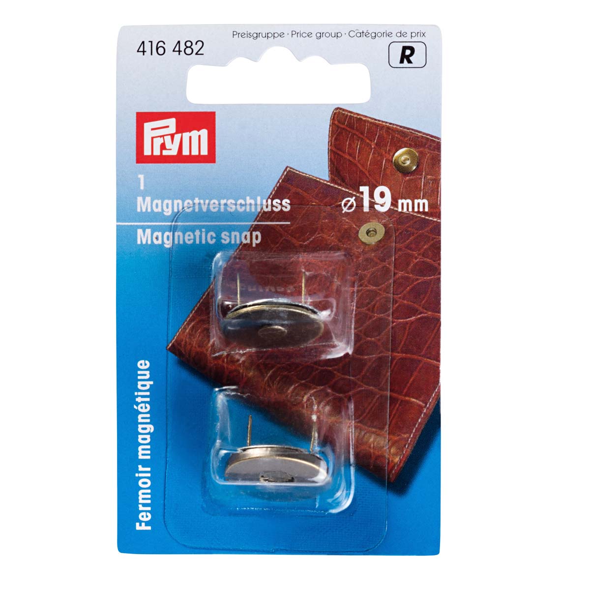 

Магнитная застежка для сумок Prym 416482, 19 мм, состаренная латунь, 1 шт, Коричневый
