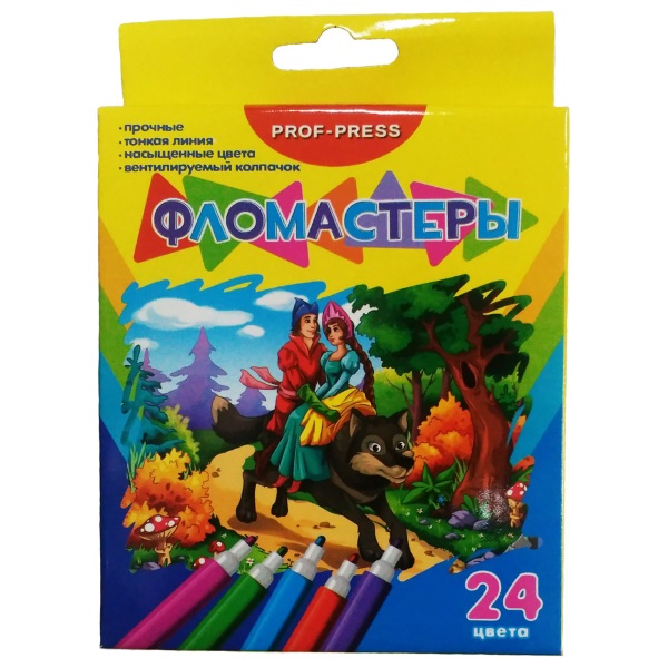 

Фломастеры "Иван Царевич и Серый волк", 24 цвета