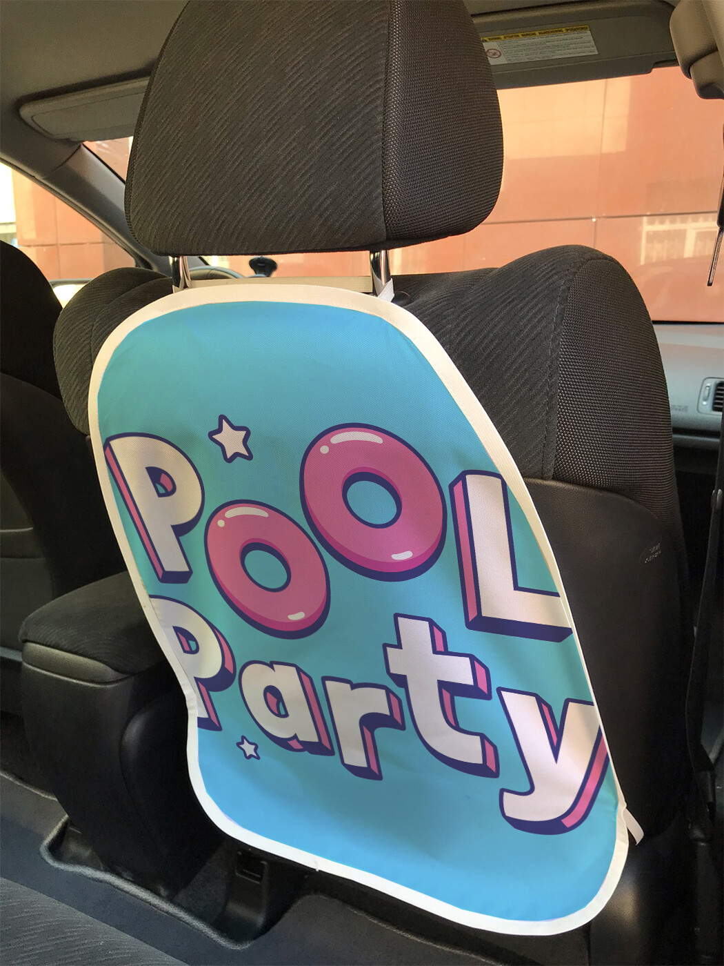 фото Накидка на спинку сиденья joyarty вечеринка в бассейне, 45х62