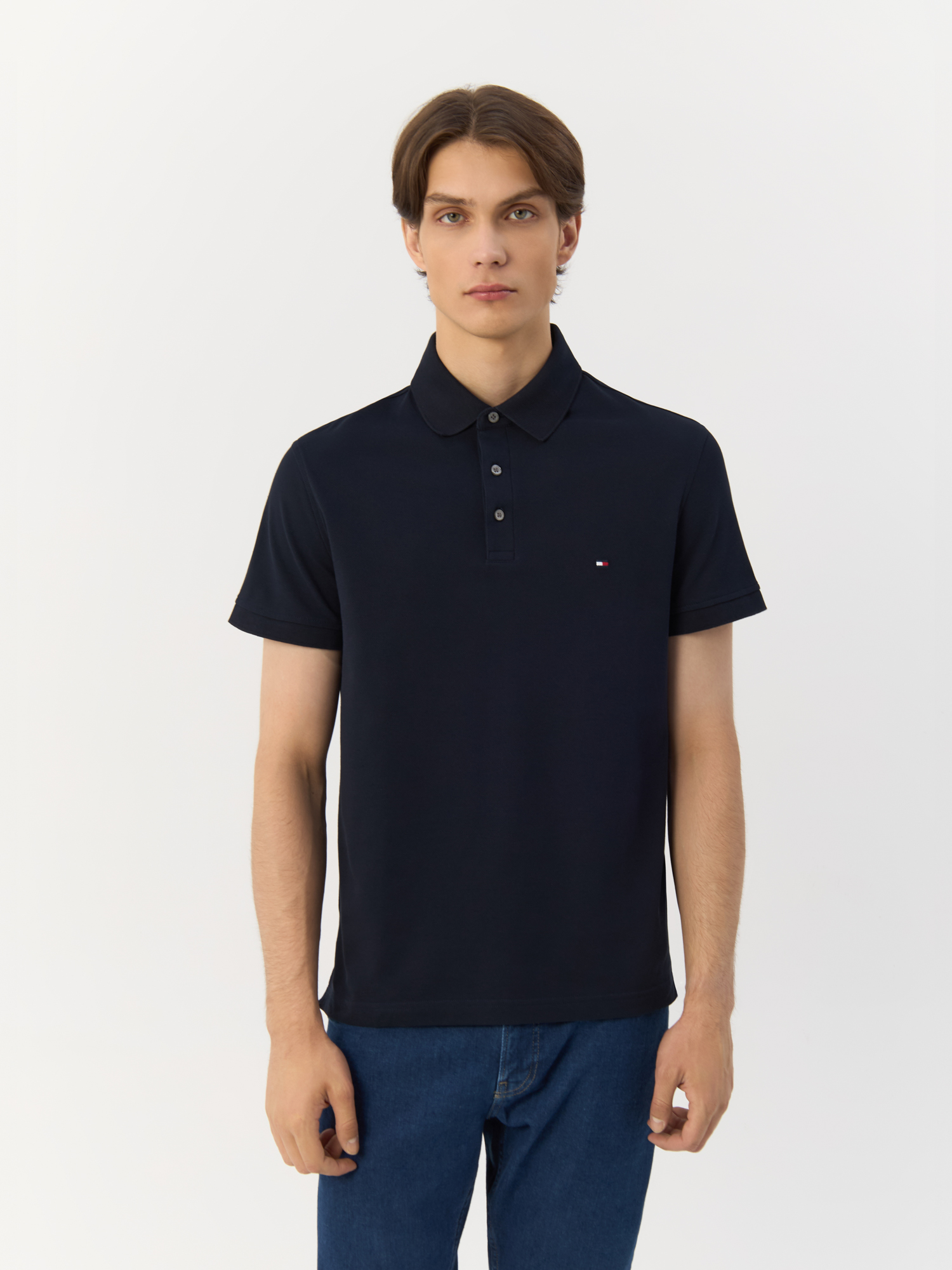 

Поло Tommy Hilfiger для мужчин, синий-DW5, M/50, MW0MW17771, MW0MW17771