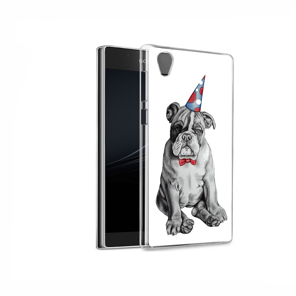 

Чехол MyPads Tocco для Sony Xperia L1 праздничный щенок (PT66853.250.554), Прозрачный, Tocco
