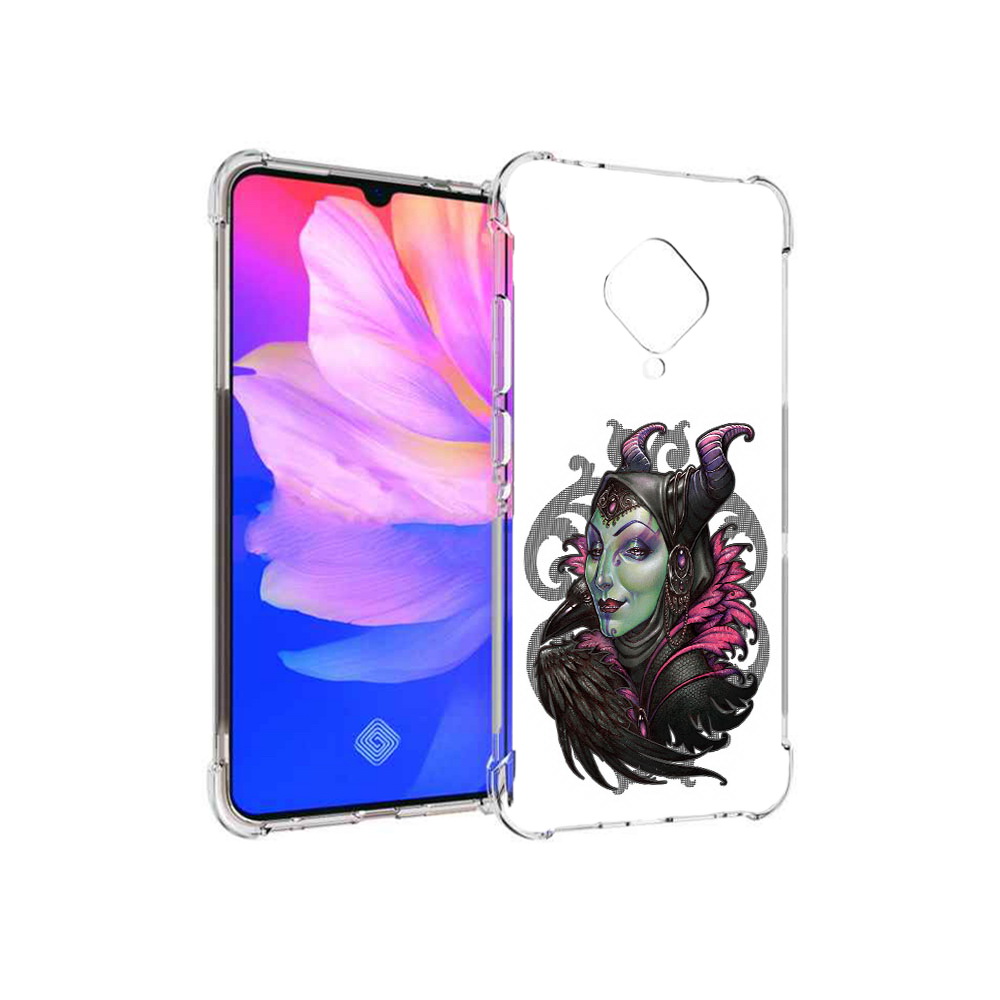 

Чехол MyPads Tocco для Vivo V17 зеленая девушка с вороном (PT147343.378.357), Прозрачный, Tocco