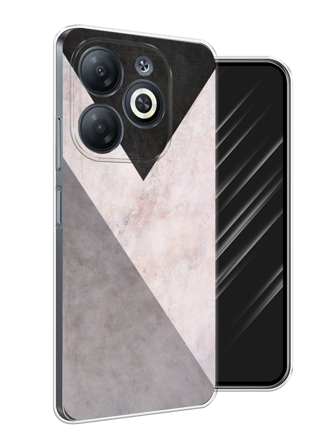 

Чехол Awog на Infinix Smart 8 "Геометричный мрамор", Бежевый, 3105150-1