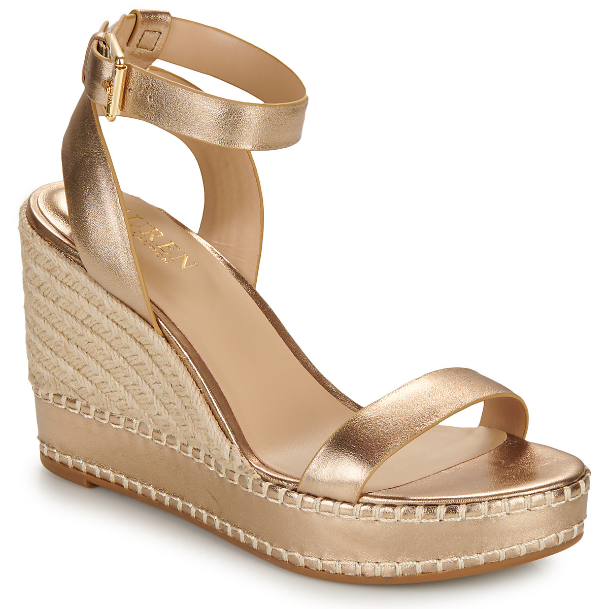

Босоножки женские LAUREN RALPH LAUREN 27007180 золотистые 40 EU, Золотистый, 27007180