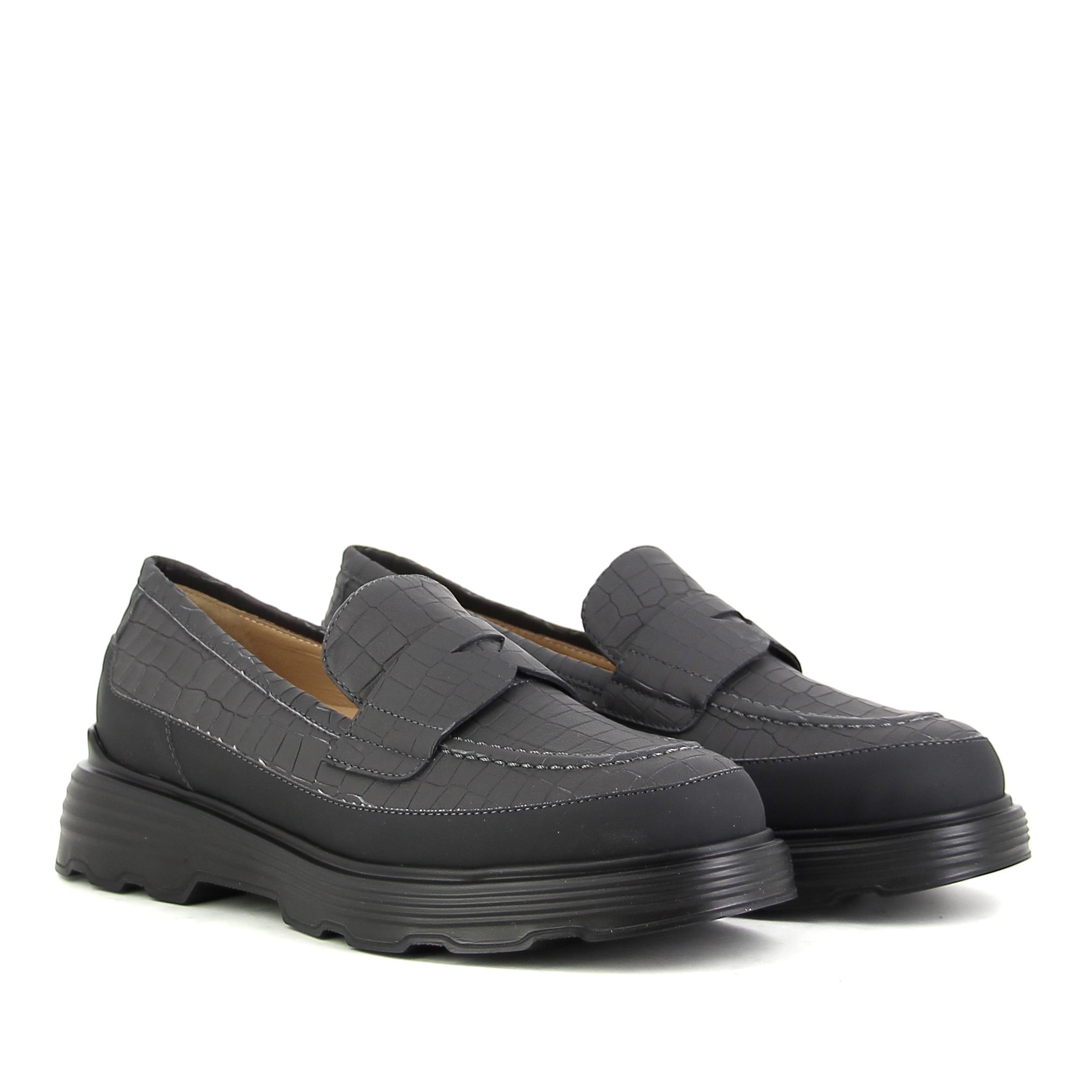 

Лоферы женские Giovanni Fabiani W21602 серые 40 RU, W21602