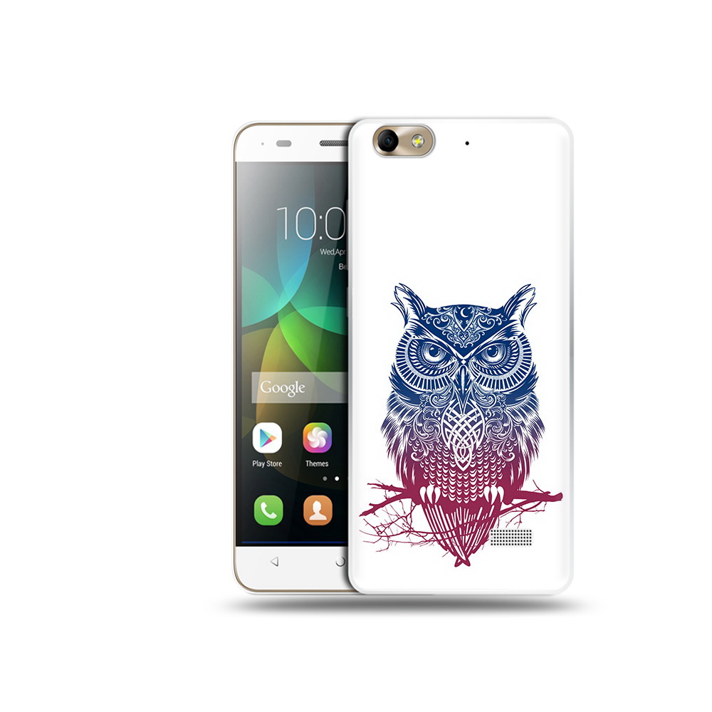 

Чехол MyPads Tocco для Honor 4C хиппи сова (PT10946.43.664), Прозрачный, Tocco