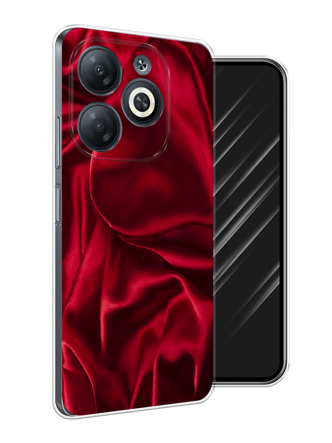 

Чехол Awog на Infinix Smart 8 "Текстура красный шелк", 3105150-1