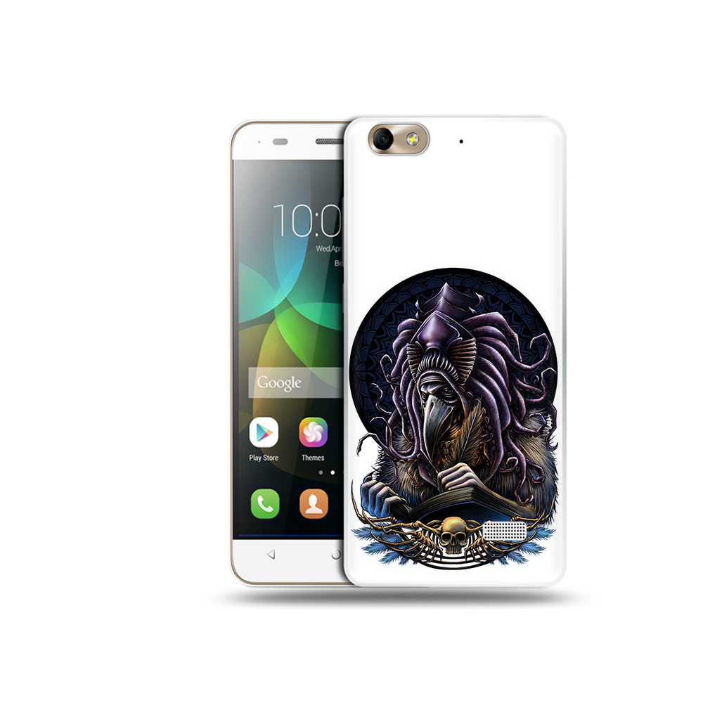 

Чехол MyPads Tocco для Honor 4C умный ворон (PT10946.43.650), Прозрачный, Tocco
