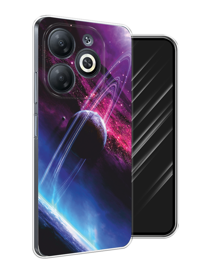 

Чехол Awog на Infinix Smart 8 "Космос 17", Черный;фиолетовый, 3105150-1