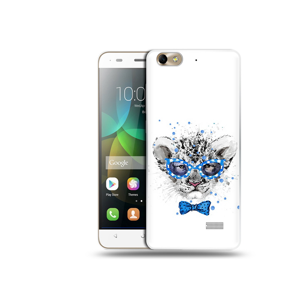 

Чехол MyPads Tocco для Honor 4C тигренок с бабочкой (PT10946.43.642), Прозрачный, Tocco