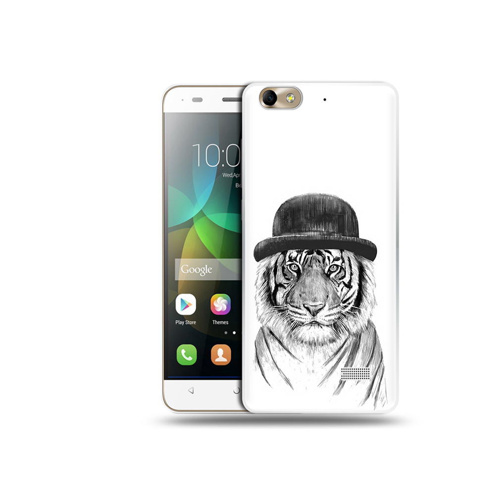 

Чехол MyPads Tocco для Honor 4C тигр британец (PT10946.43.641), Прозрачный, Tocco