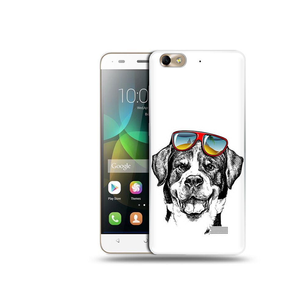

Чехол MyPads Tocco для Honor 4C счастливая собака (PT10946.43.631), Прозрачный, Tocco