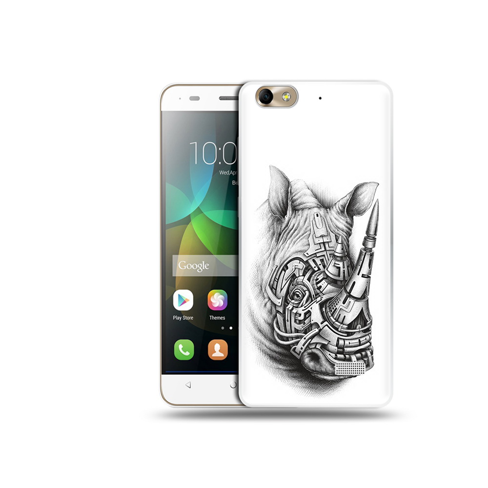 

Чехол MyPads Tocco для Honor 4C стальной носорог (PT10946.43.620), Прозрачный, Tocco