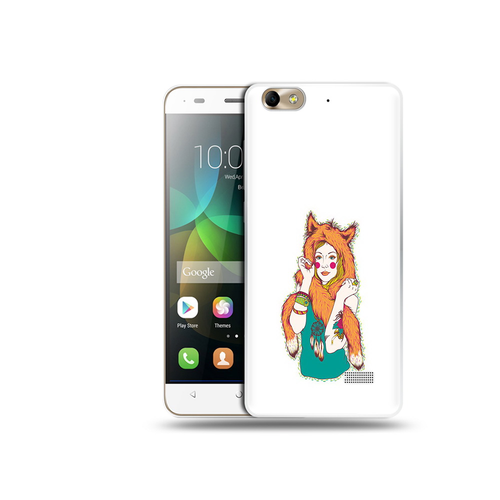 

Чехол MyPads Tocco для Honor 4C Девушка лиса (PT10946.43.62), Прозрачный, Tocco