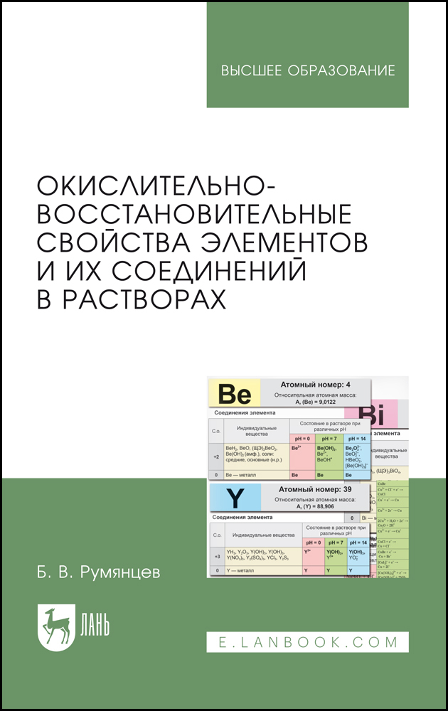 

Окислительно-восстановительные свойства элементов и их соединений в растворах