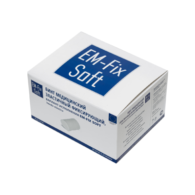 

Бинт медицинский эластичный фиксирующий EM-Fix Soft 6х400 см 20 шт.
